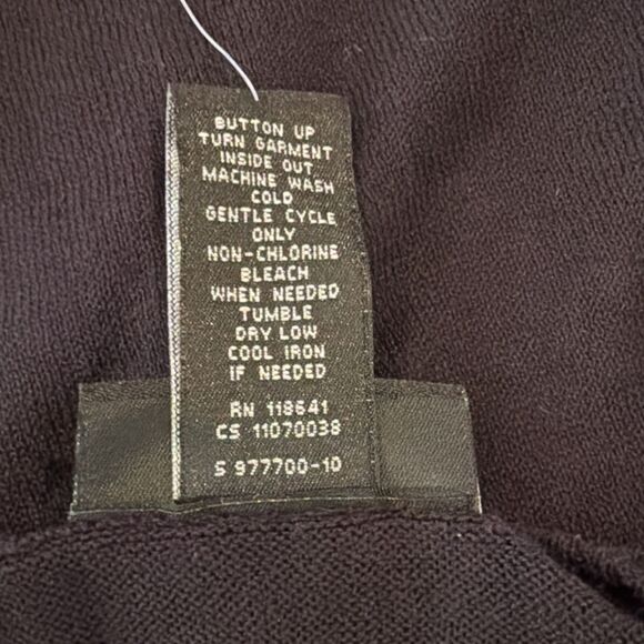 NWT Lane Bryant V Neck Button Down Women’s Black Cardigan Sweater 22/24 - Picture 8 of 10